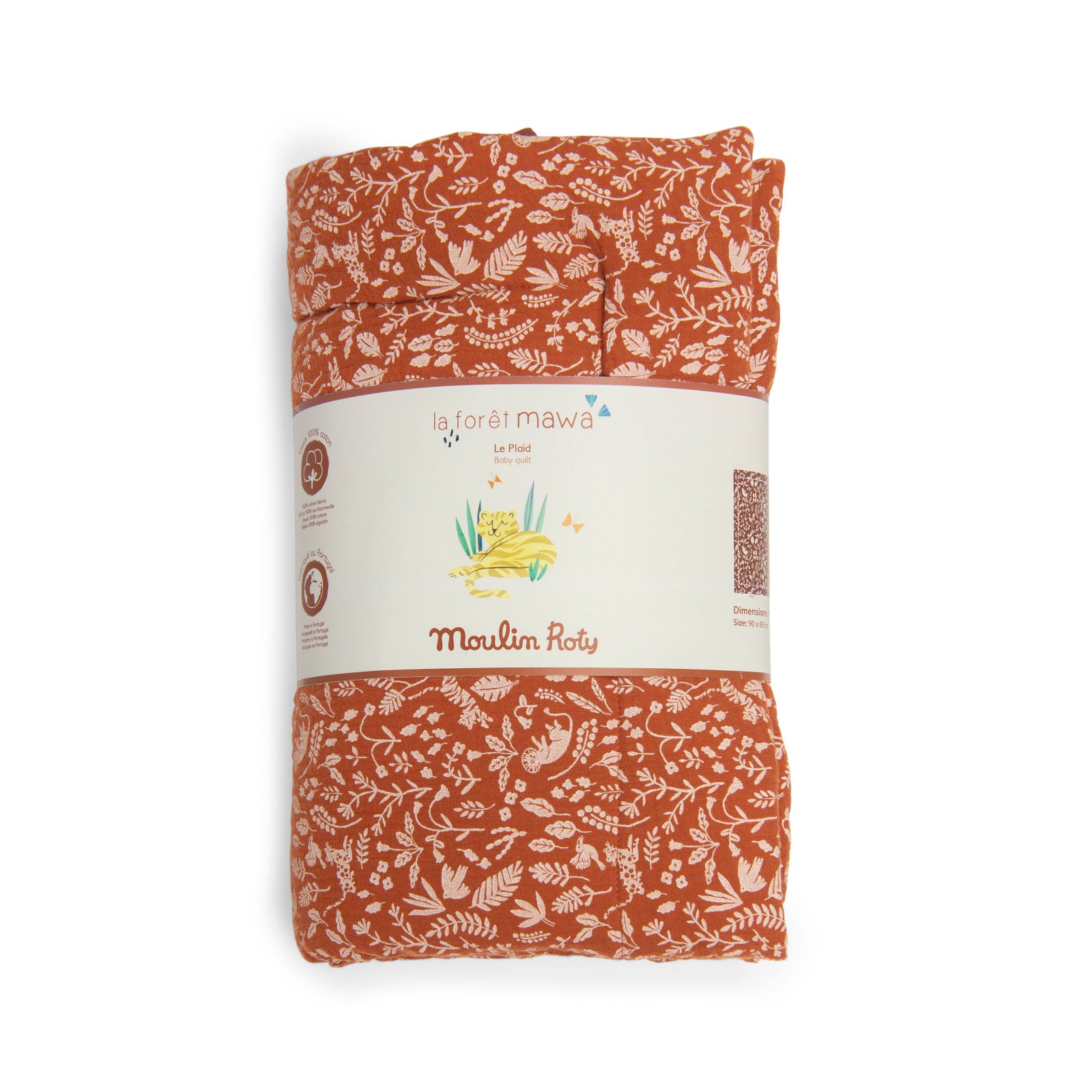 Trapunta invernale per bebè - 90x69 cm, La foresta Mawa