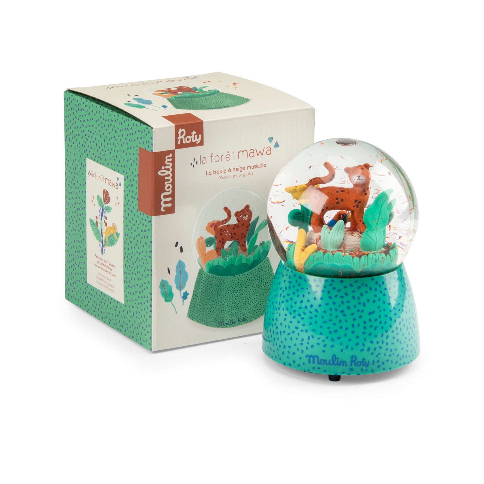 Musical snow globe tigre, The Mawa forest