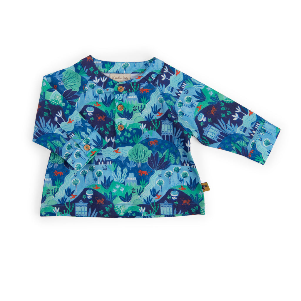 Poplin shirt enchanted city print, Nelly