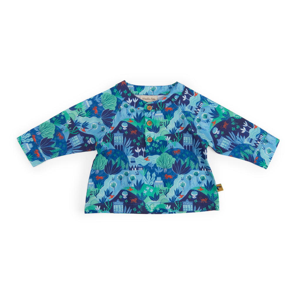Poplin shirt enchanted city print, Nelly