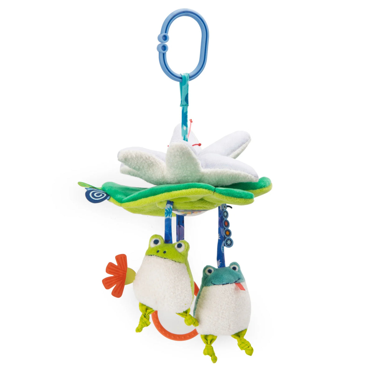 Water lily hanging activity toy