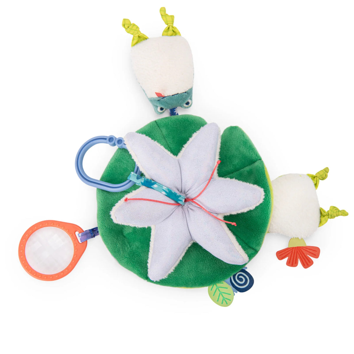 Water lily hanging activity toy