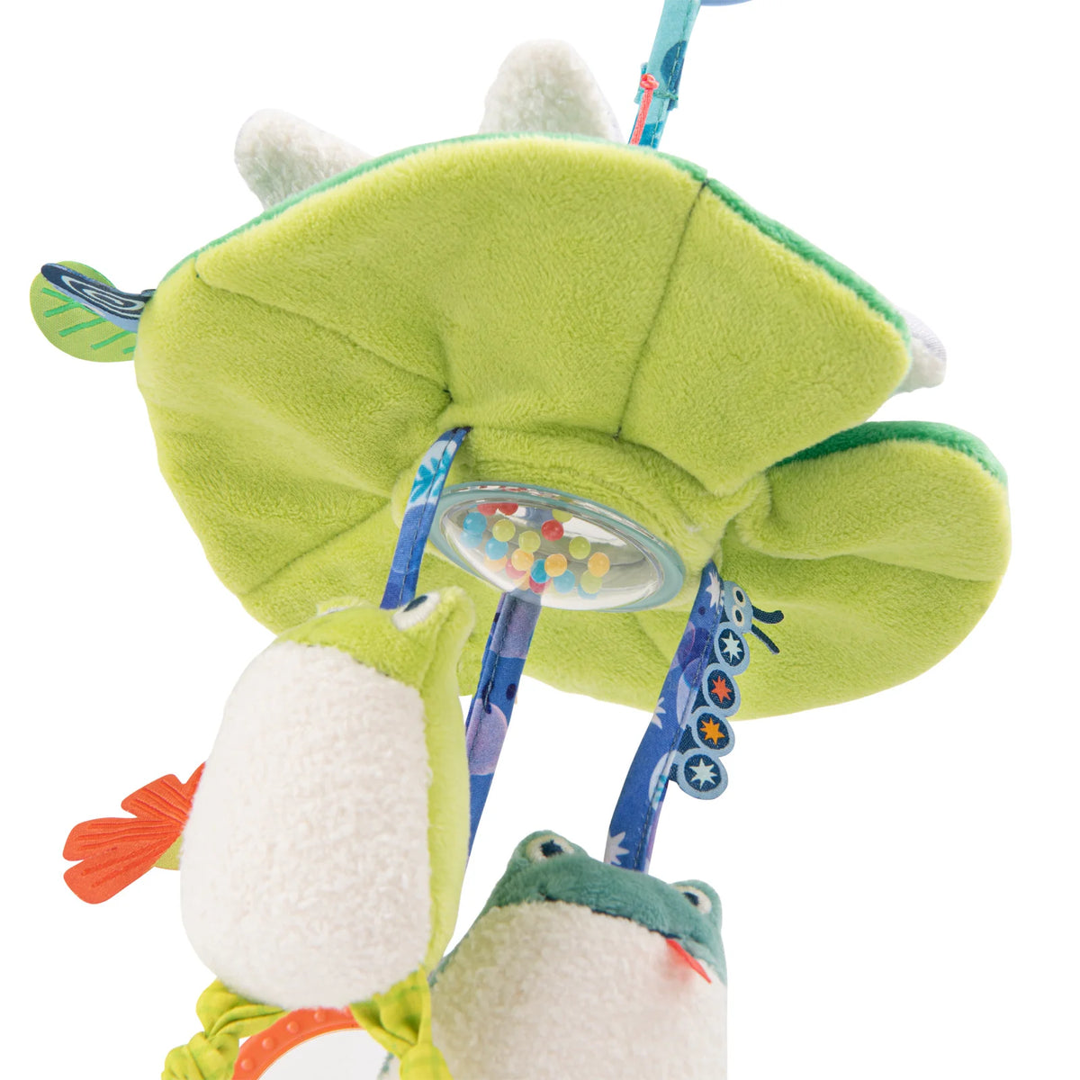 Water lily hanging activity toy