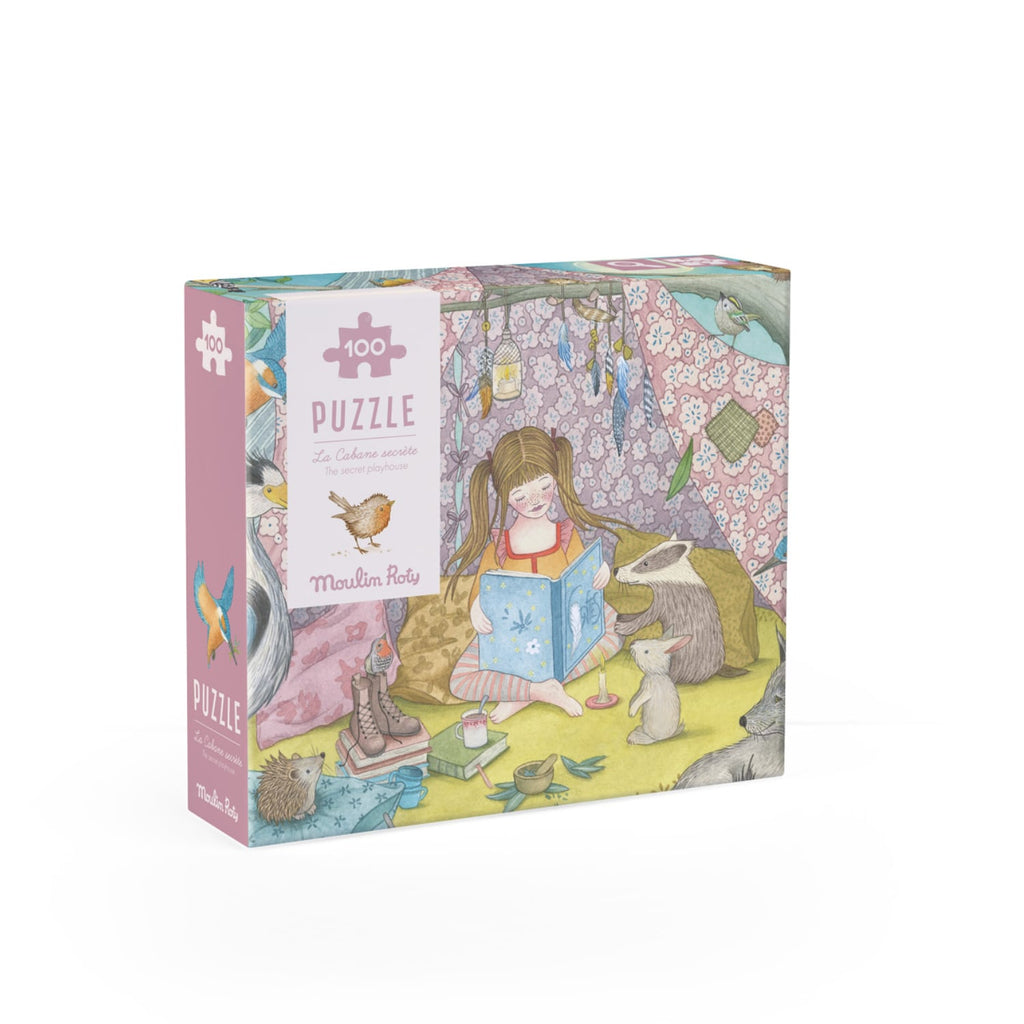 Moulin Roty | Puzzle La capanna segreta, 100pz, Les Rosalies
