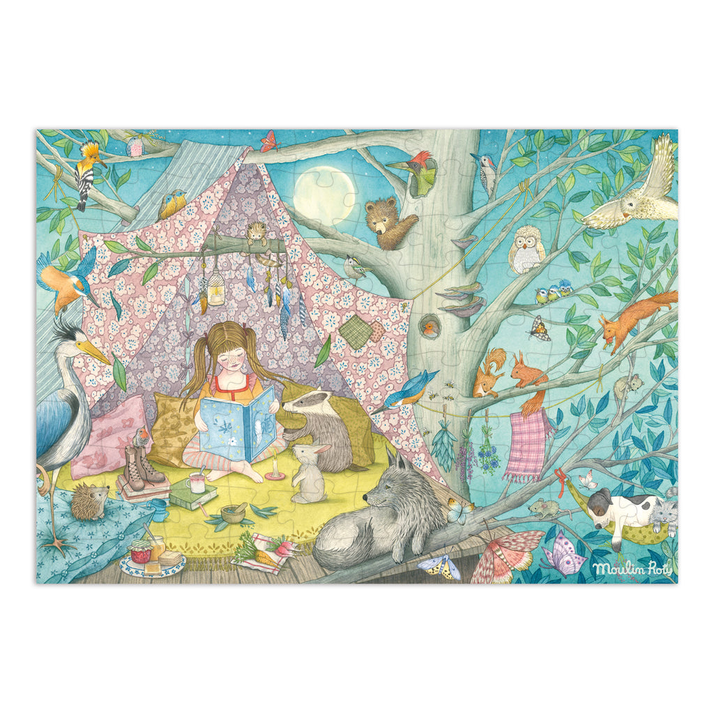Moulin Roty | Puzzle La capanna segreta, 100pz, Les Rosalies