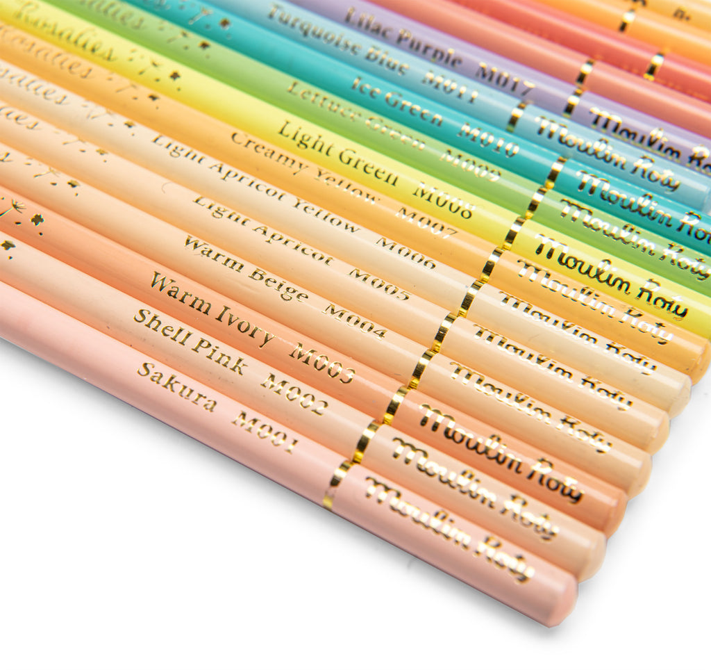 Scatola 50 matite colorate pastello, Les Rosalies
