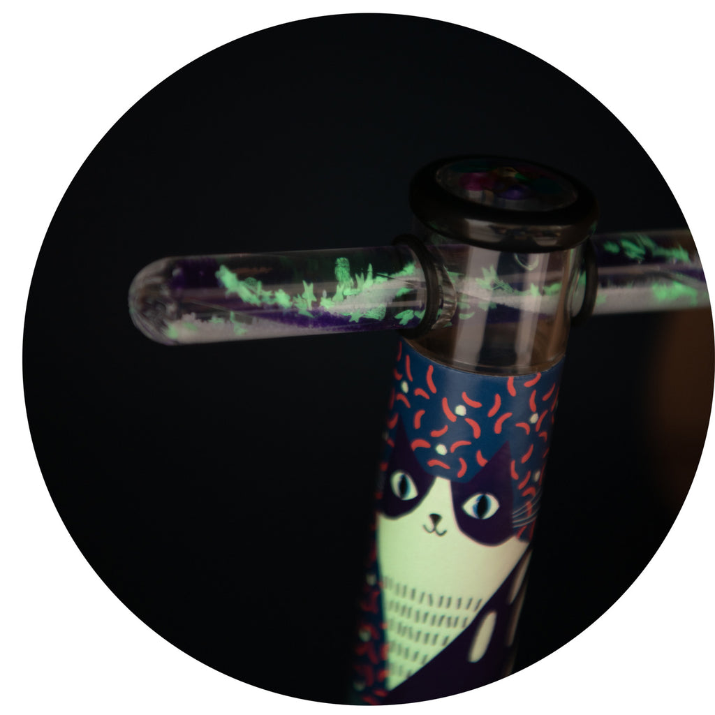 Moulin Roty | Caleidoscopio fosforescente gel con confetti, Gufo