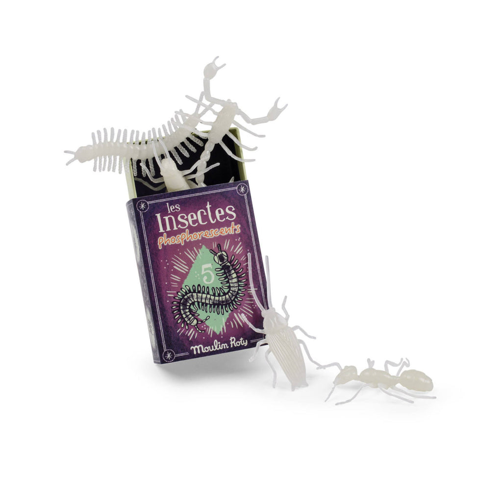 Glow in the dark insects, 5 pieces