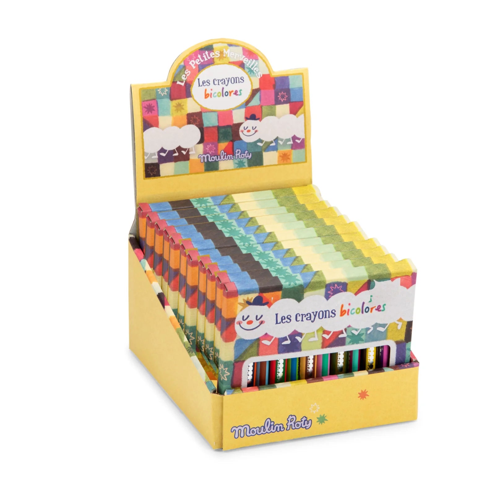 Bicolour colouring pencils set