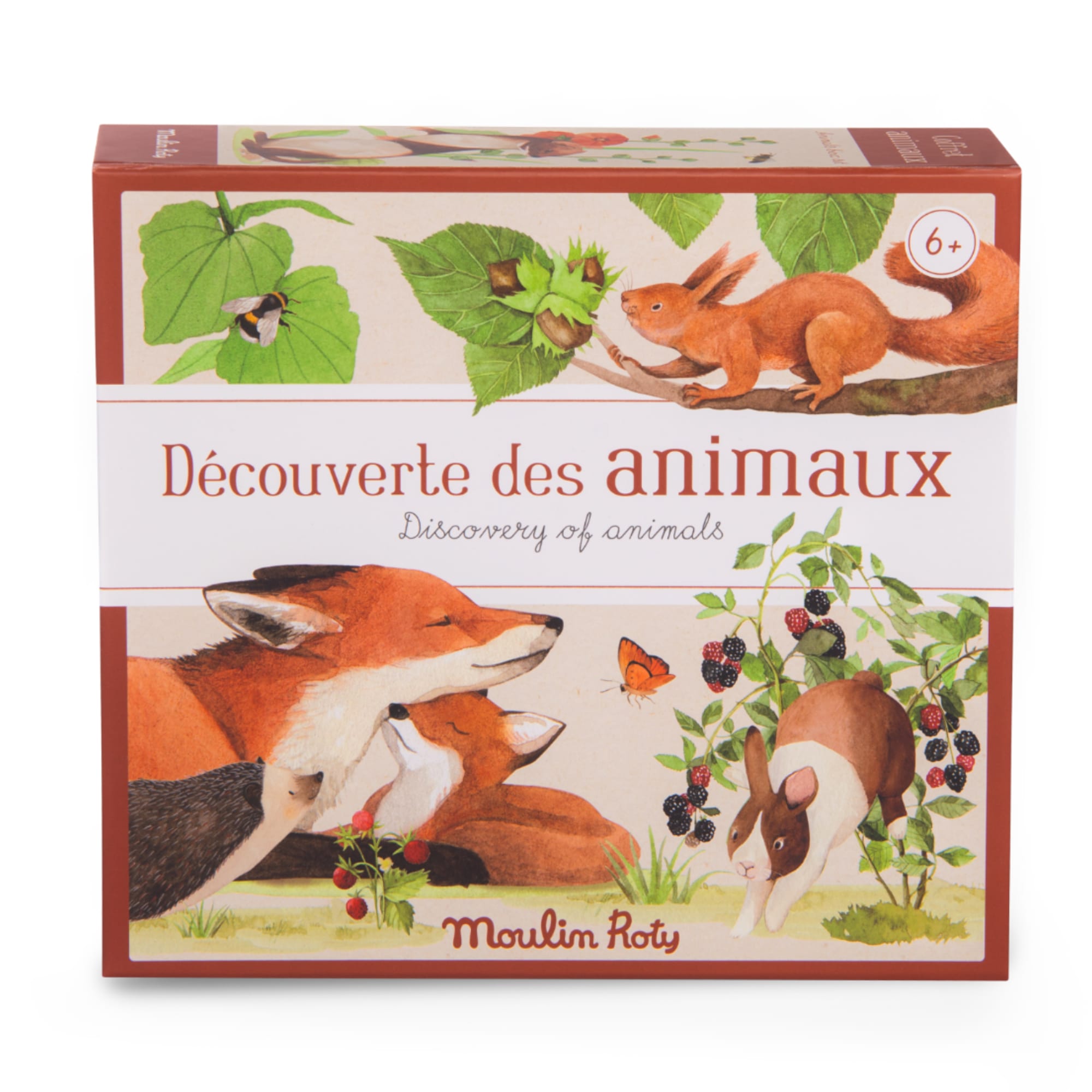 Cofanetto alla scoperta degli animali (francese/inglese)