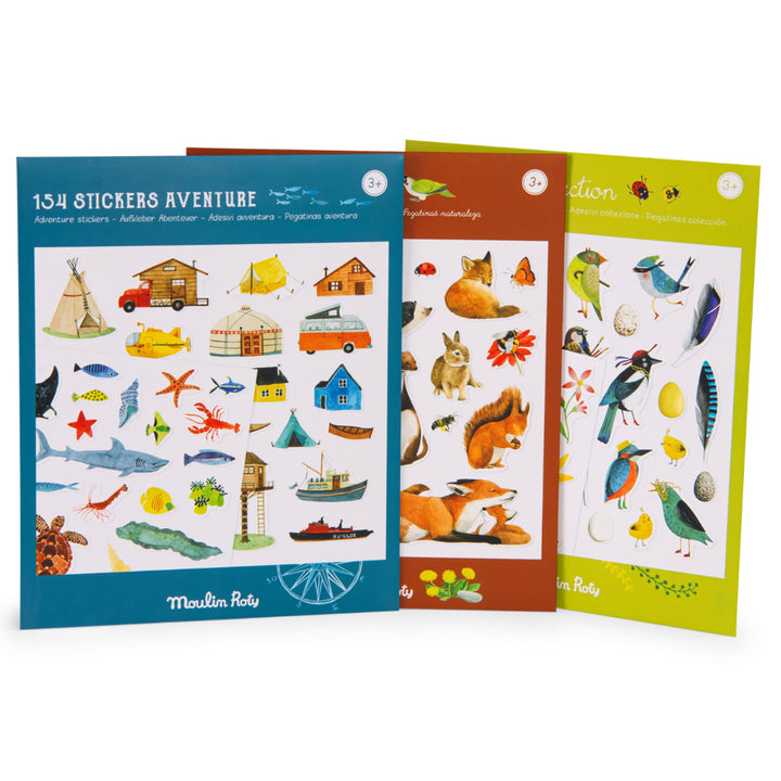 Repositionable stickers, Adventure (154 pcs)