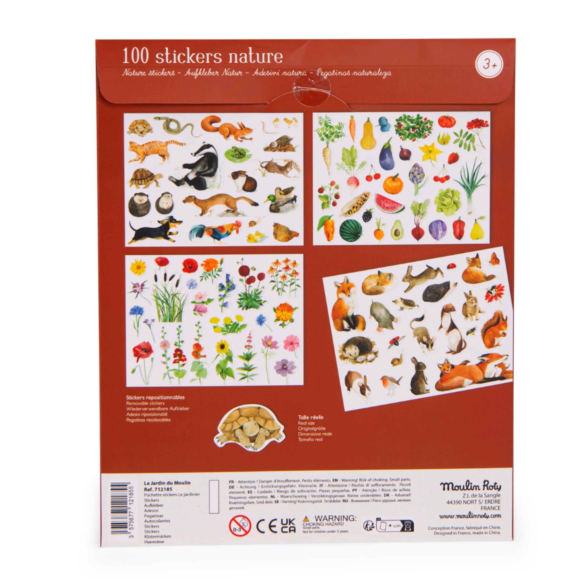 Repositionable stickers, Nature (100 pcs)