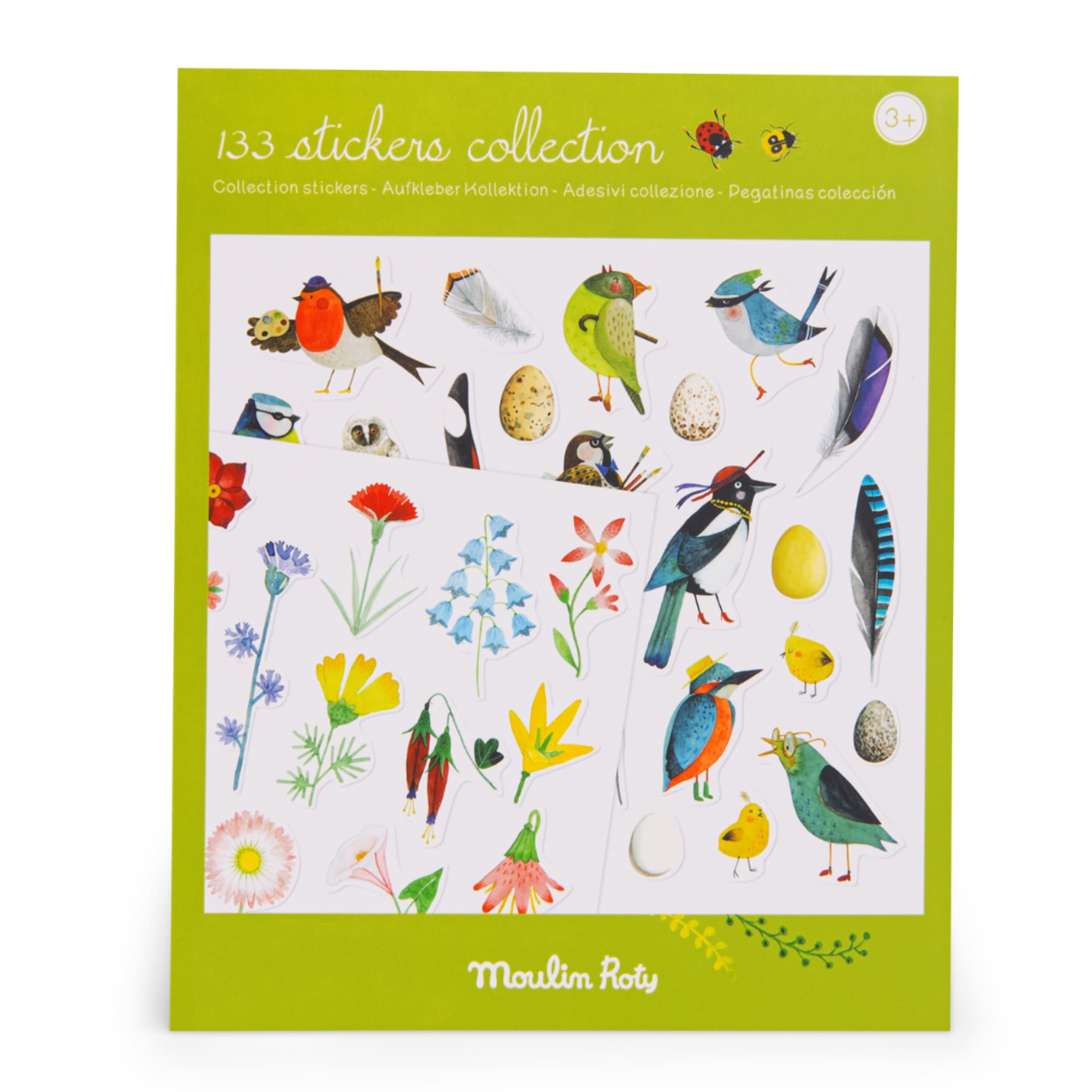 Repositionable stickers, Collection (133 pcs)