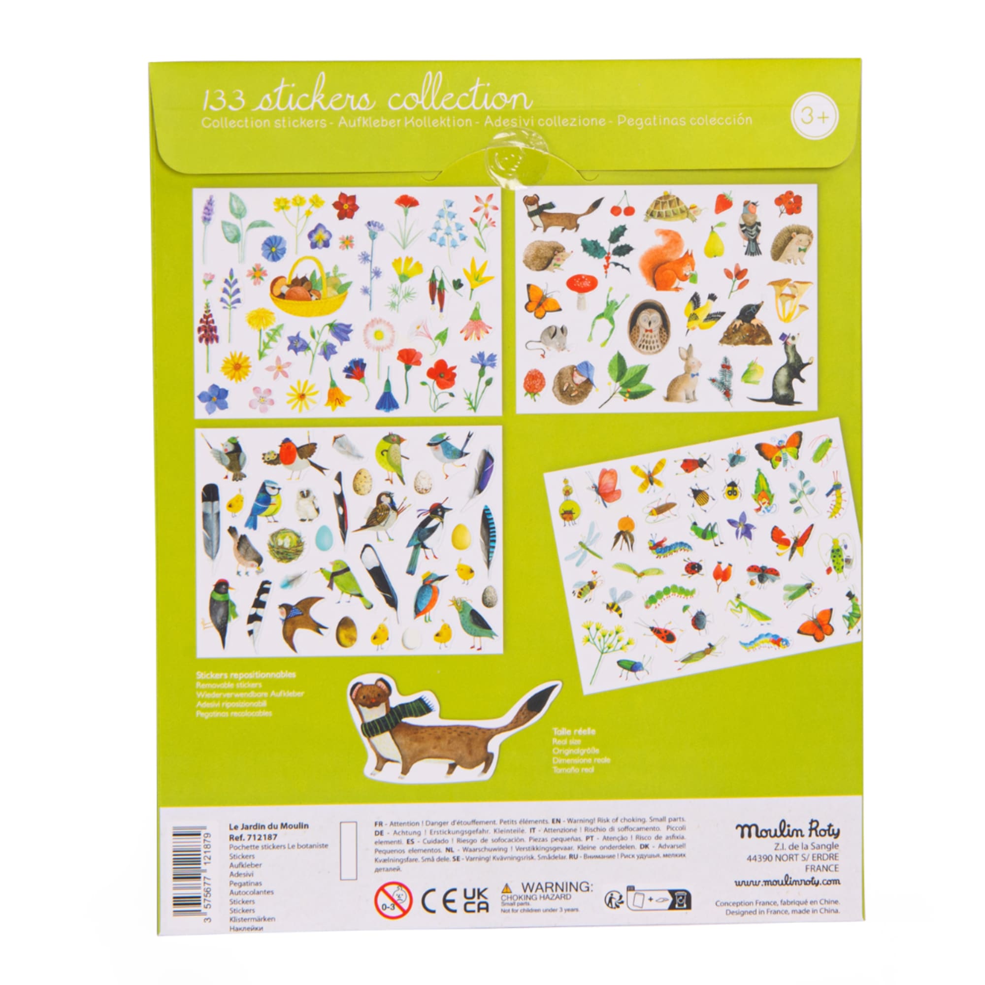 Repositionable stickers, Collection (133 pcs)