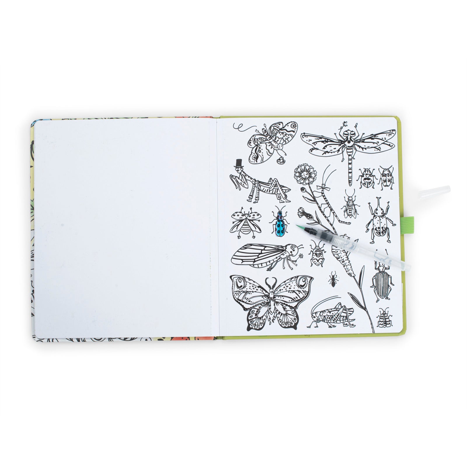 Magic watercolour colouring book, The garden