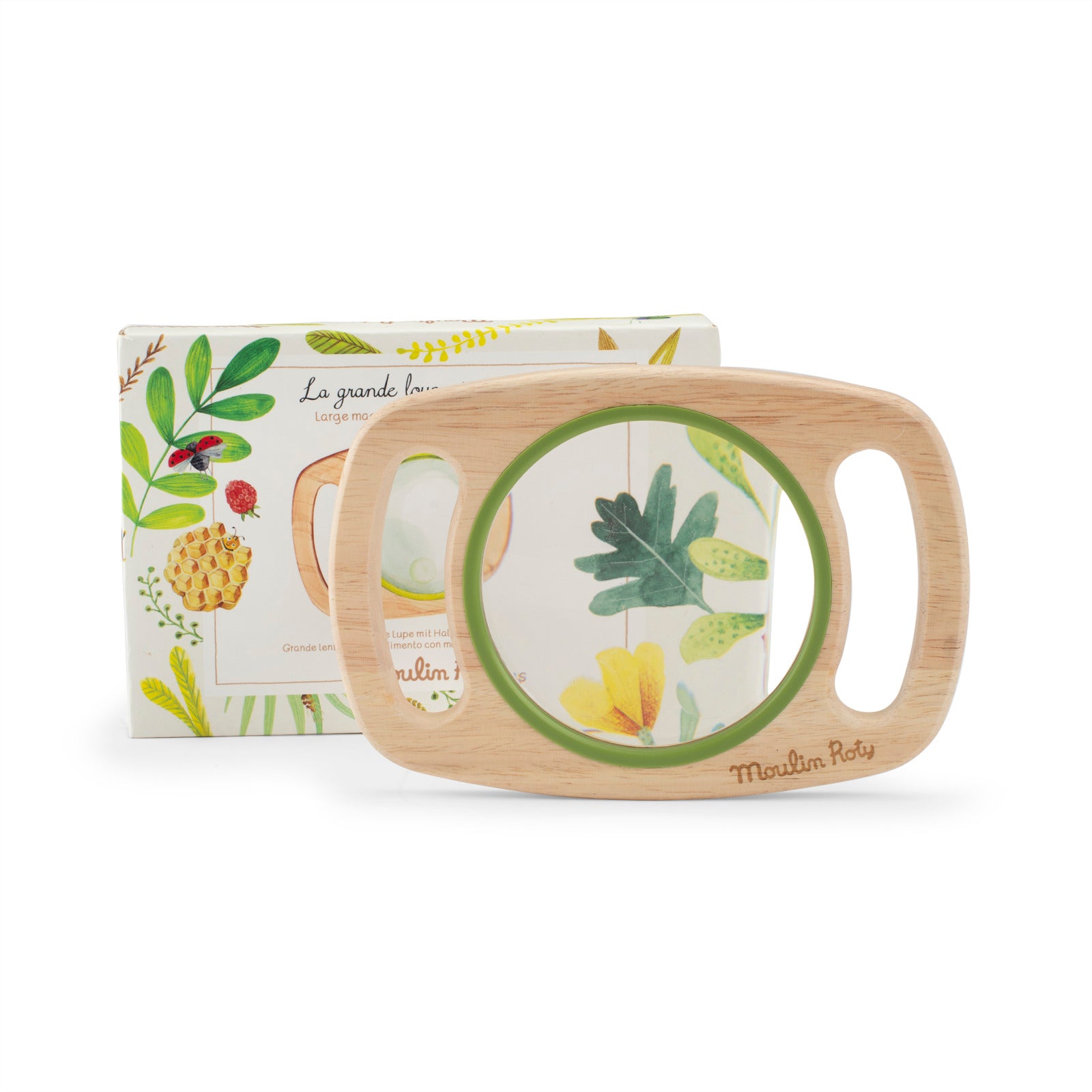 Large magnifying glass with handles