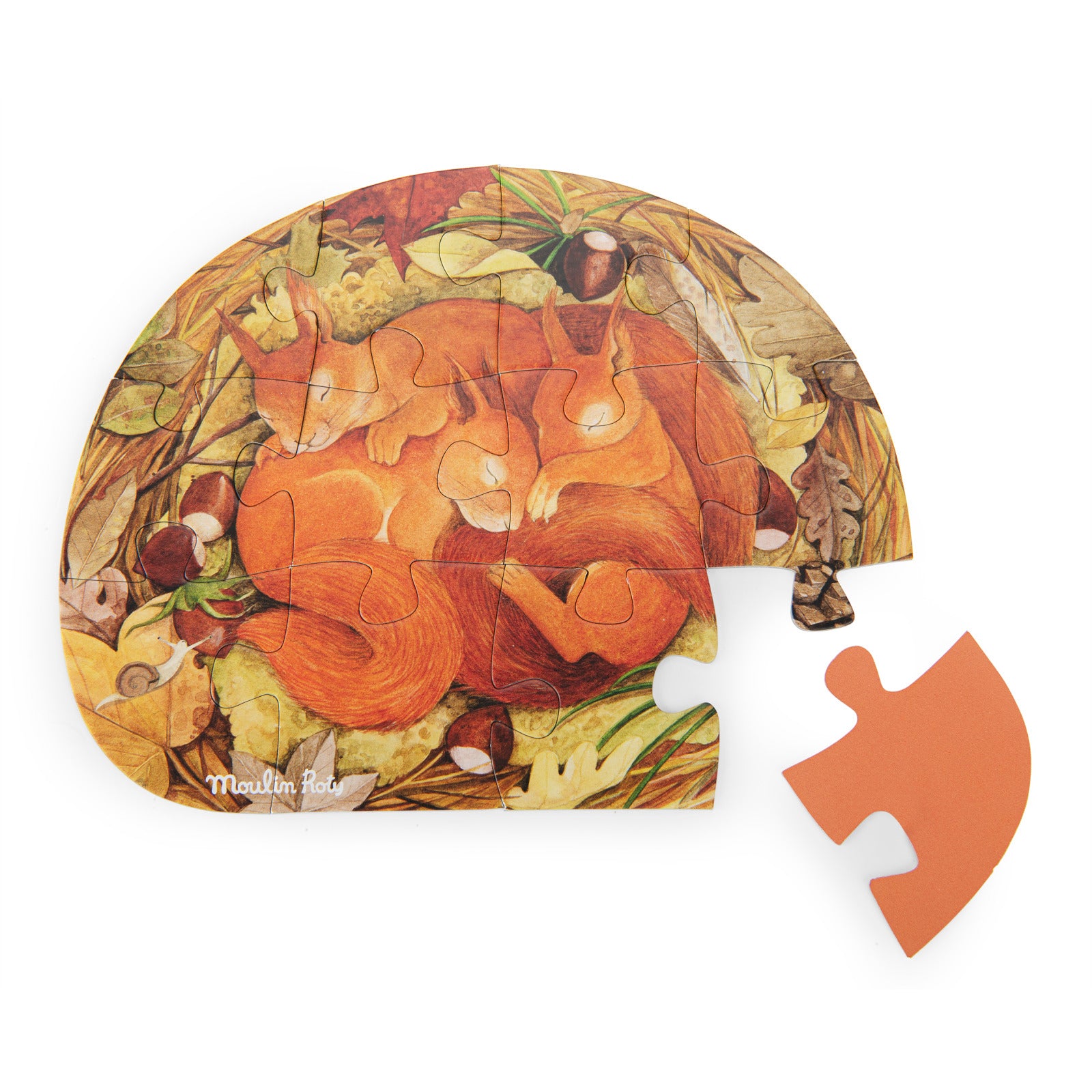 4 Mini puzzles, Garden animals (4x12 pieces)