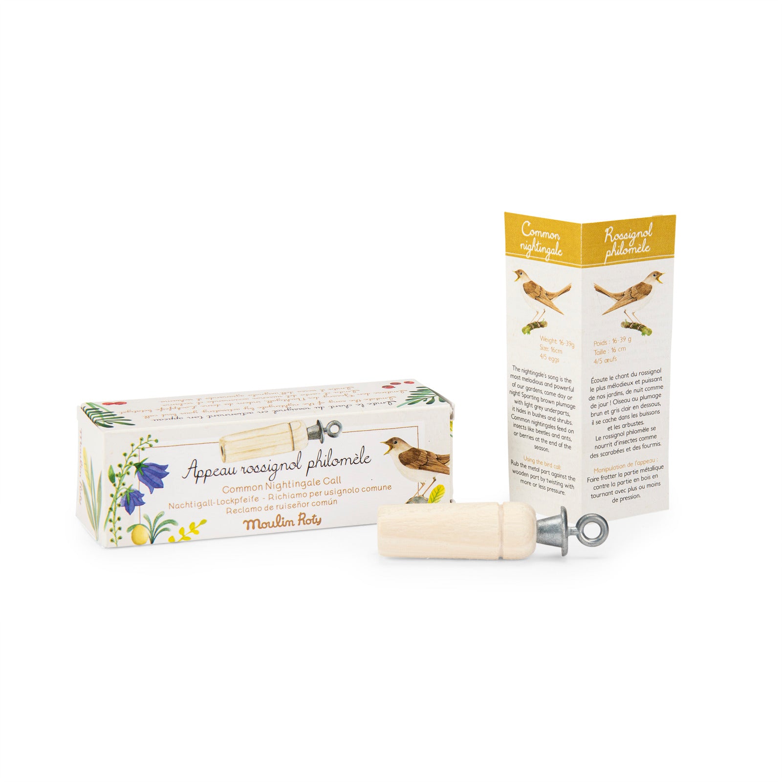 Wooden nightingale call