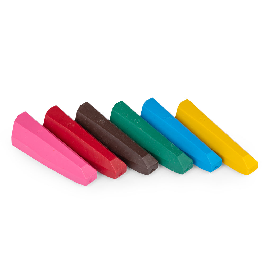 Wax crayons, 6 colors