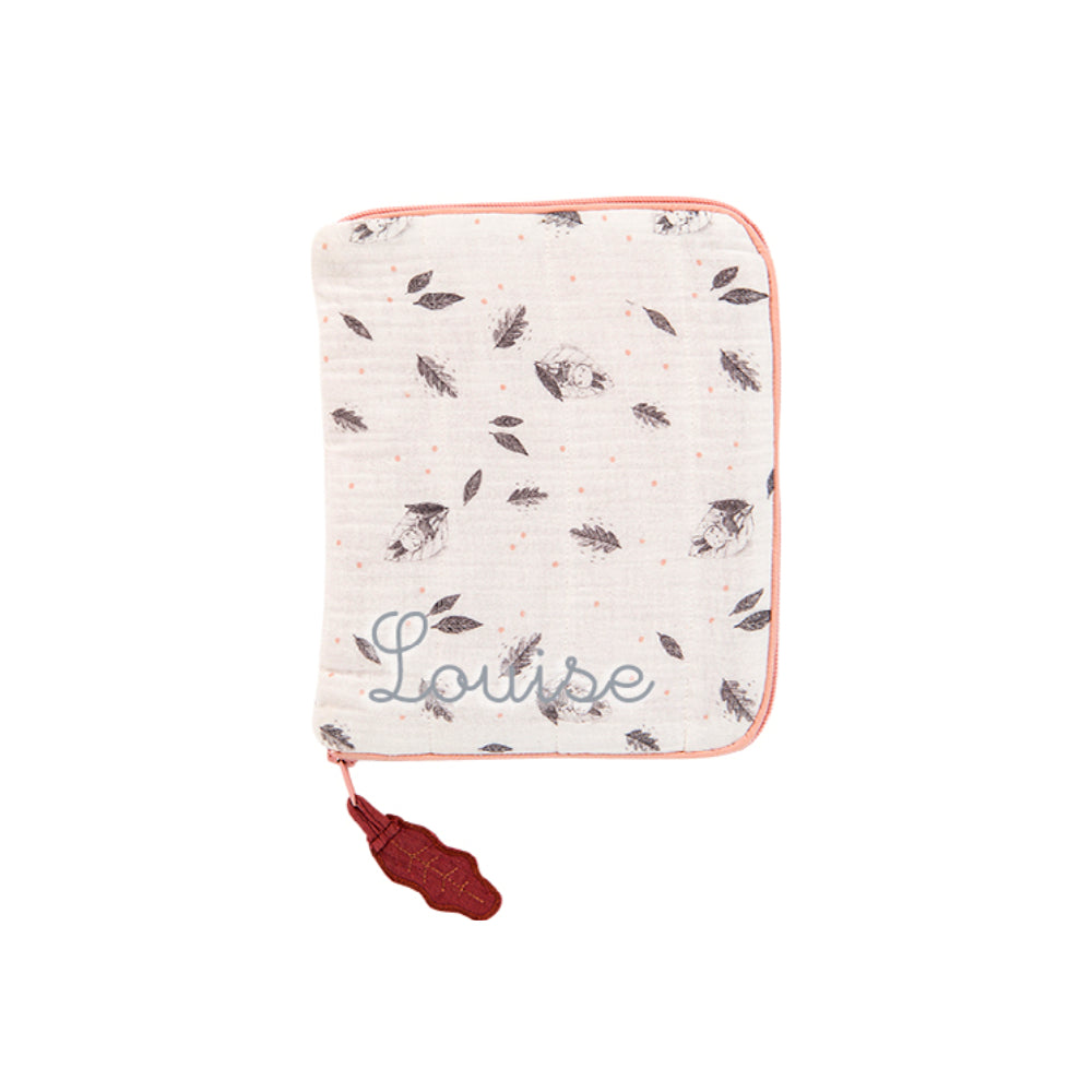 Customizable health record cover, feathers