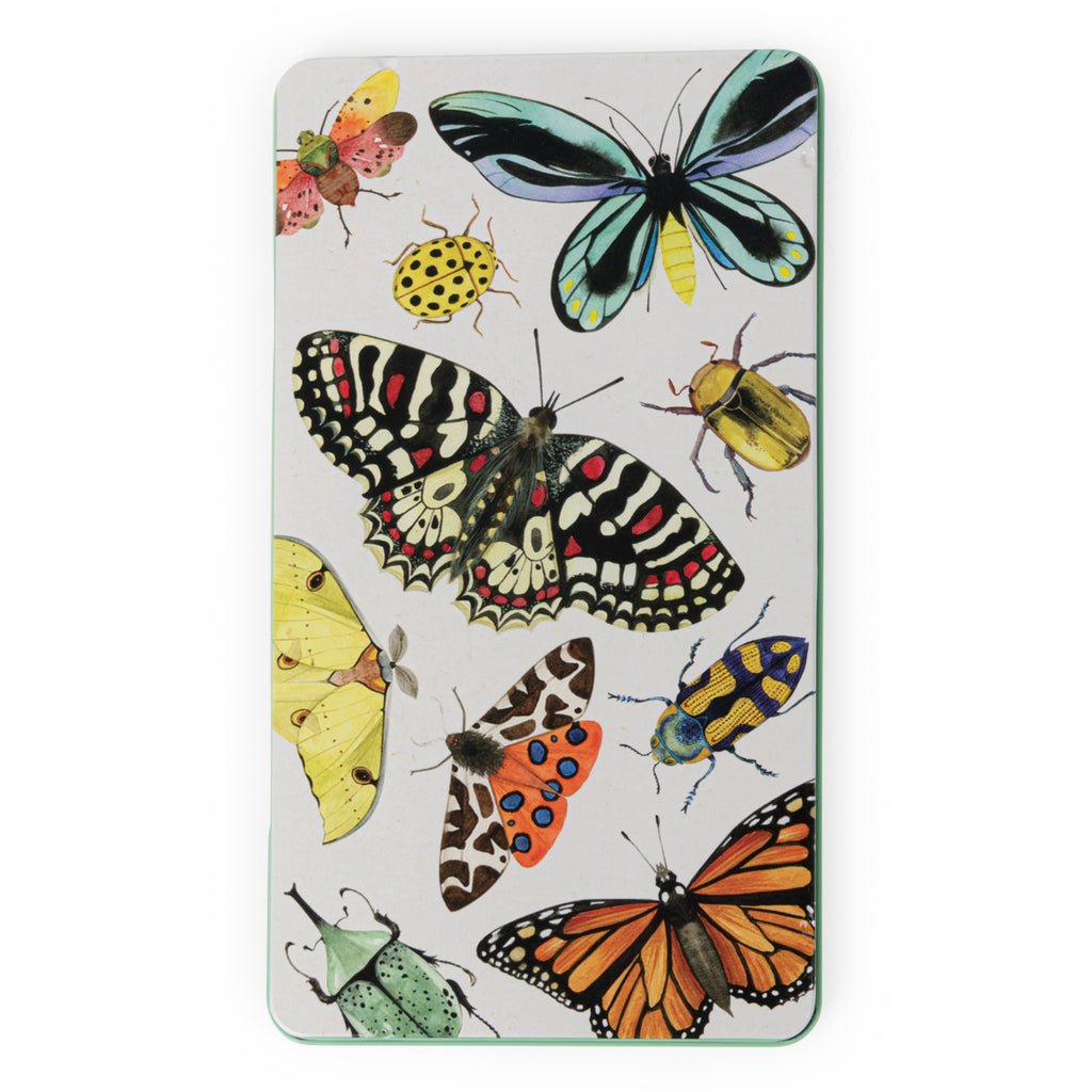 Metal box with 12 multi-colored pencils