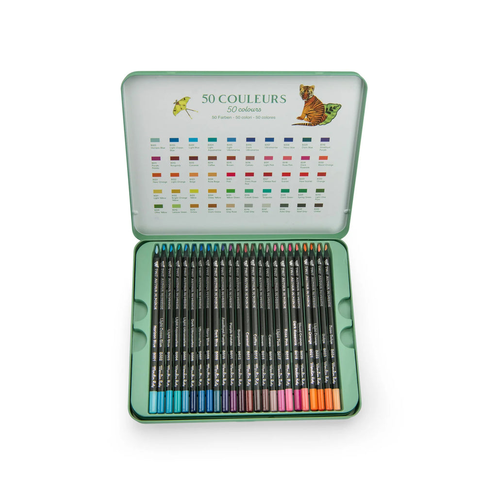 Scatola 50 matite colorate