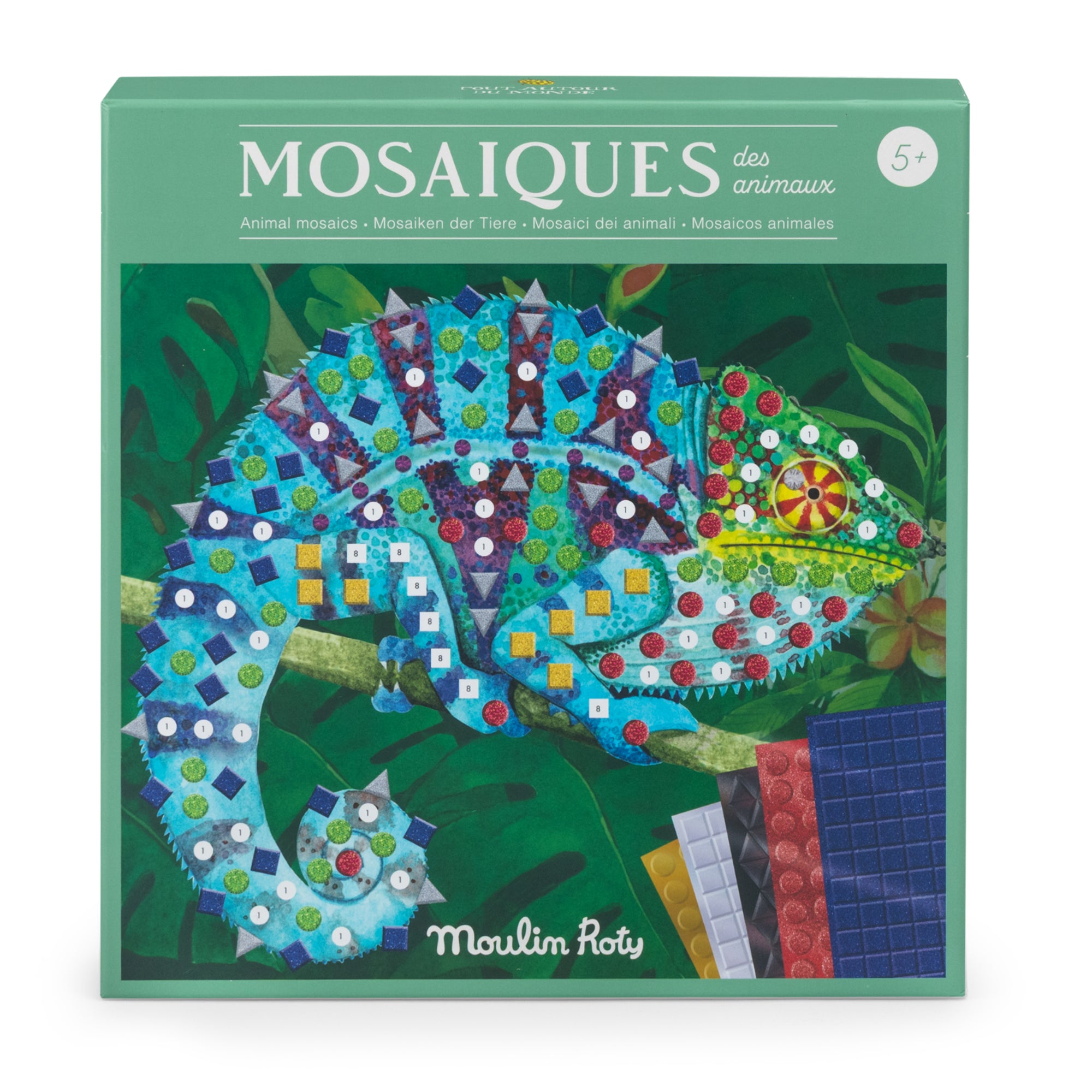 Cofanetto mosaici di animali