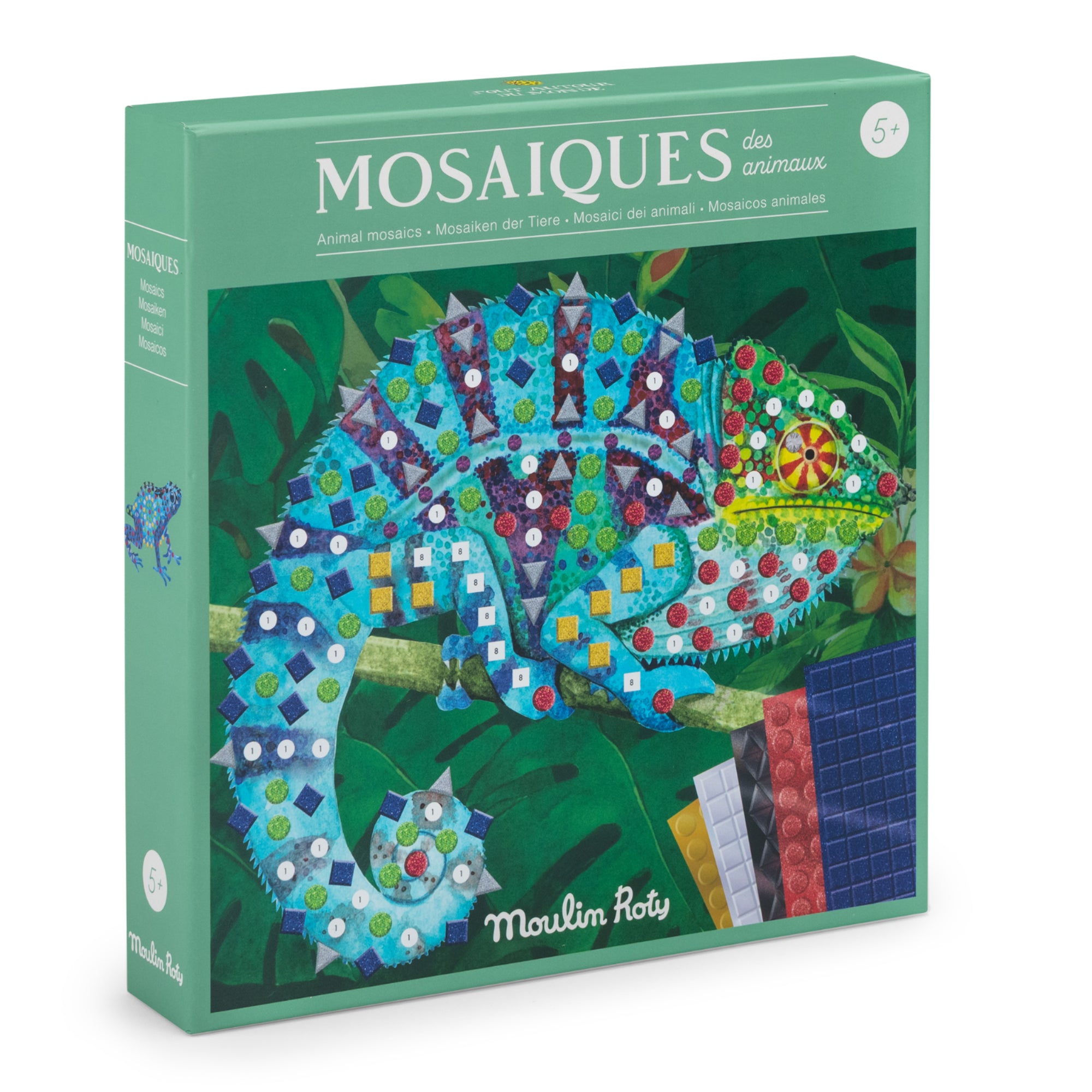 Cofanetto mosaici di animali