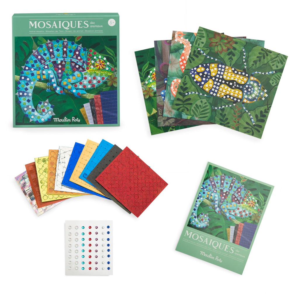 Animal mosaic box