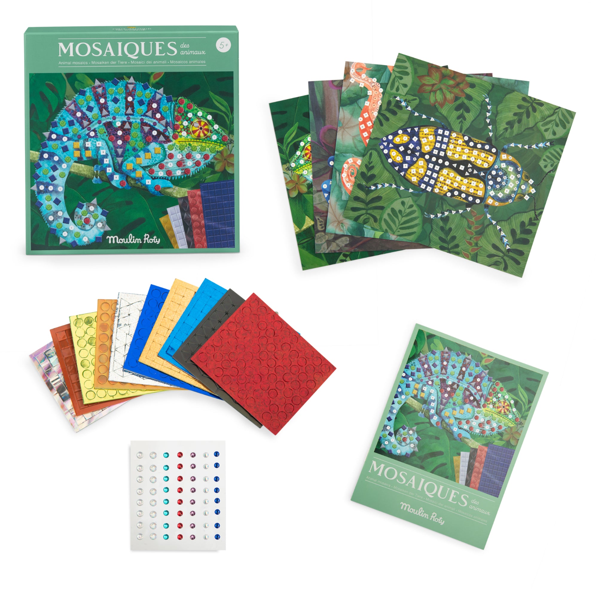 Cofanetto mosaici di animali