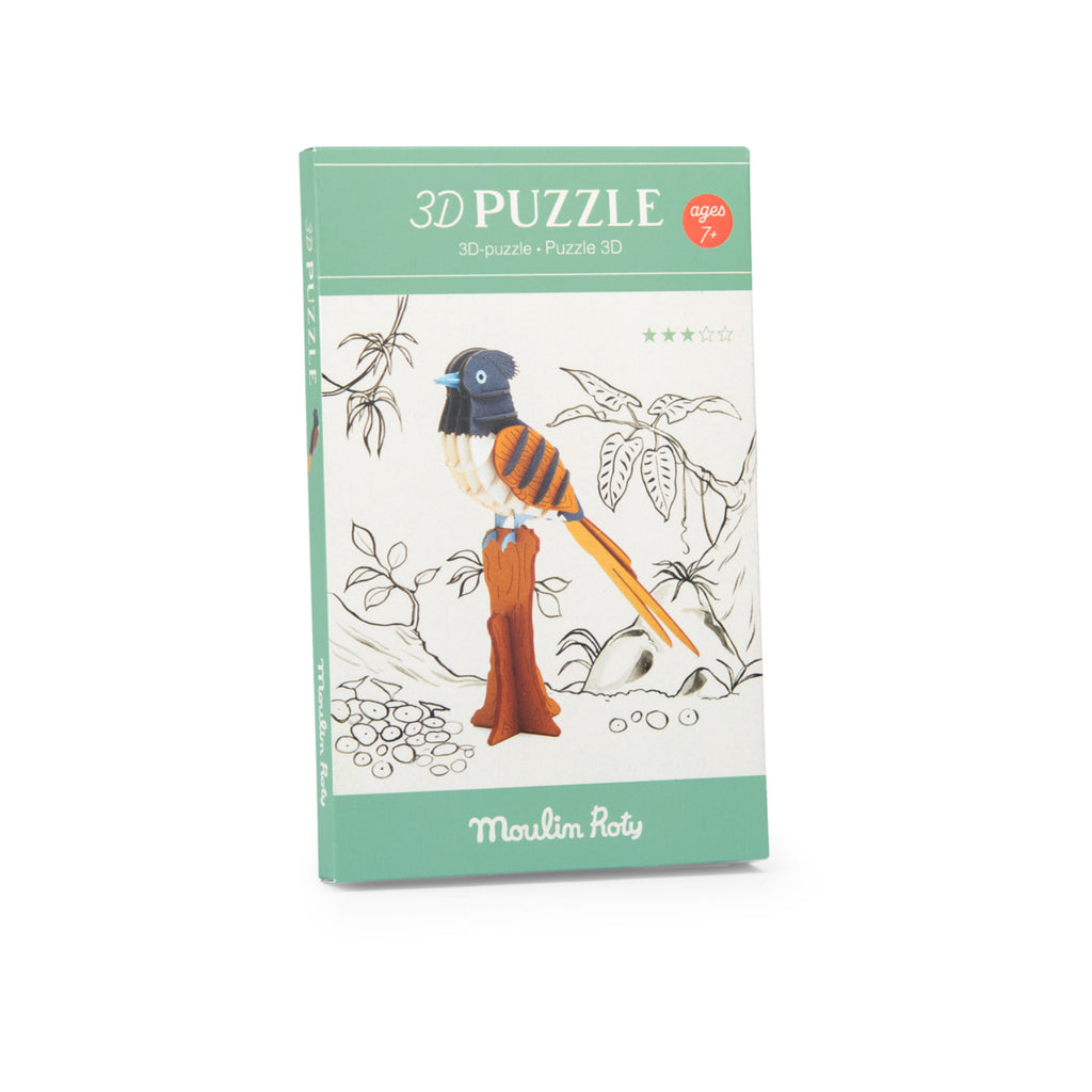 3D Puzzle Paradise Flycatcher