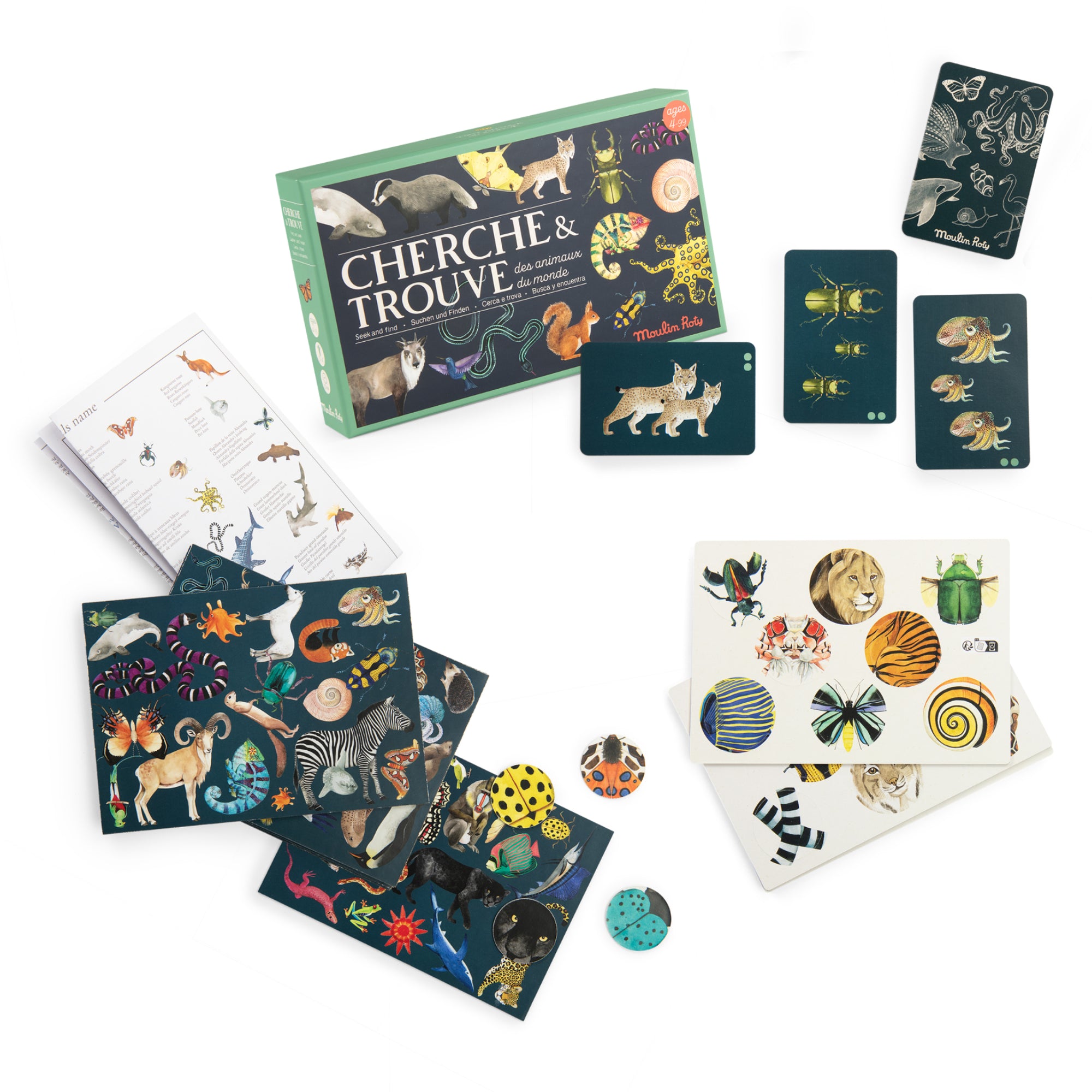 Gioco cerca e trova, Animali del mondo