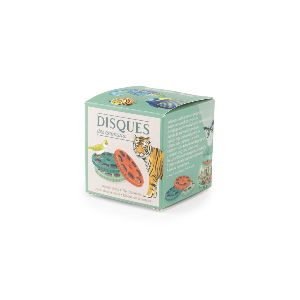 Box of 3 projector discs of wild animals (for USB projector)