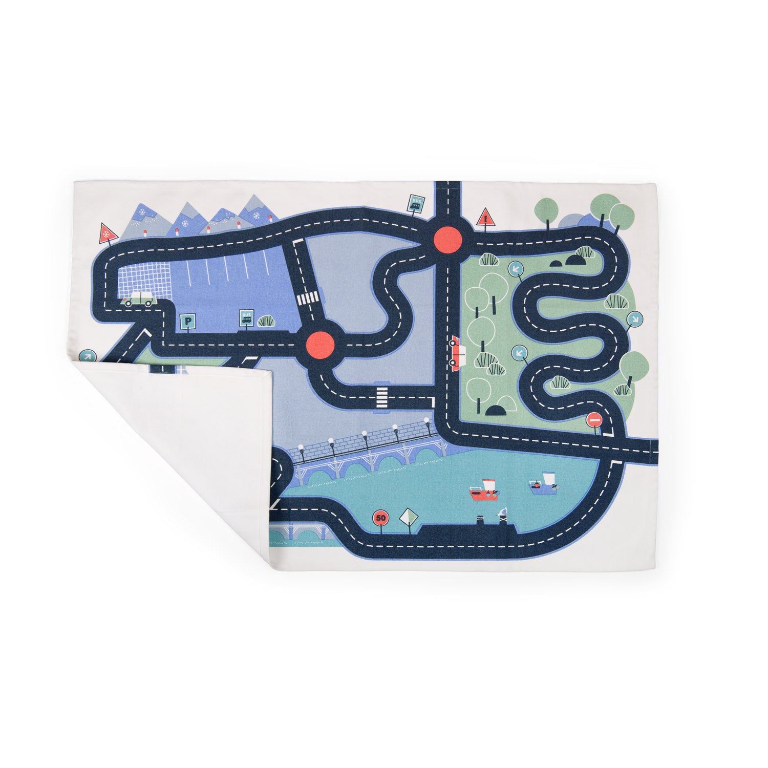Circuit carpet for toy cars