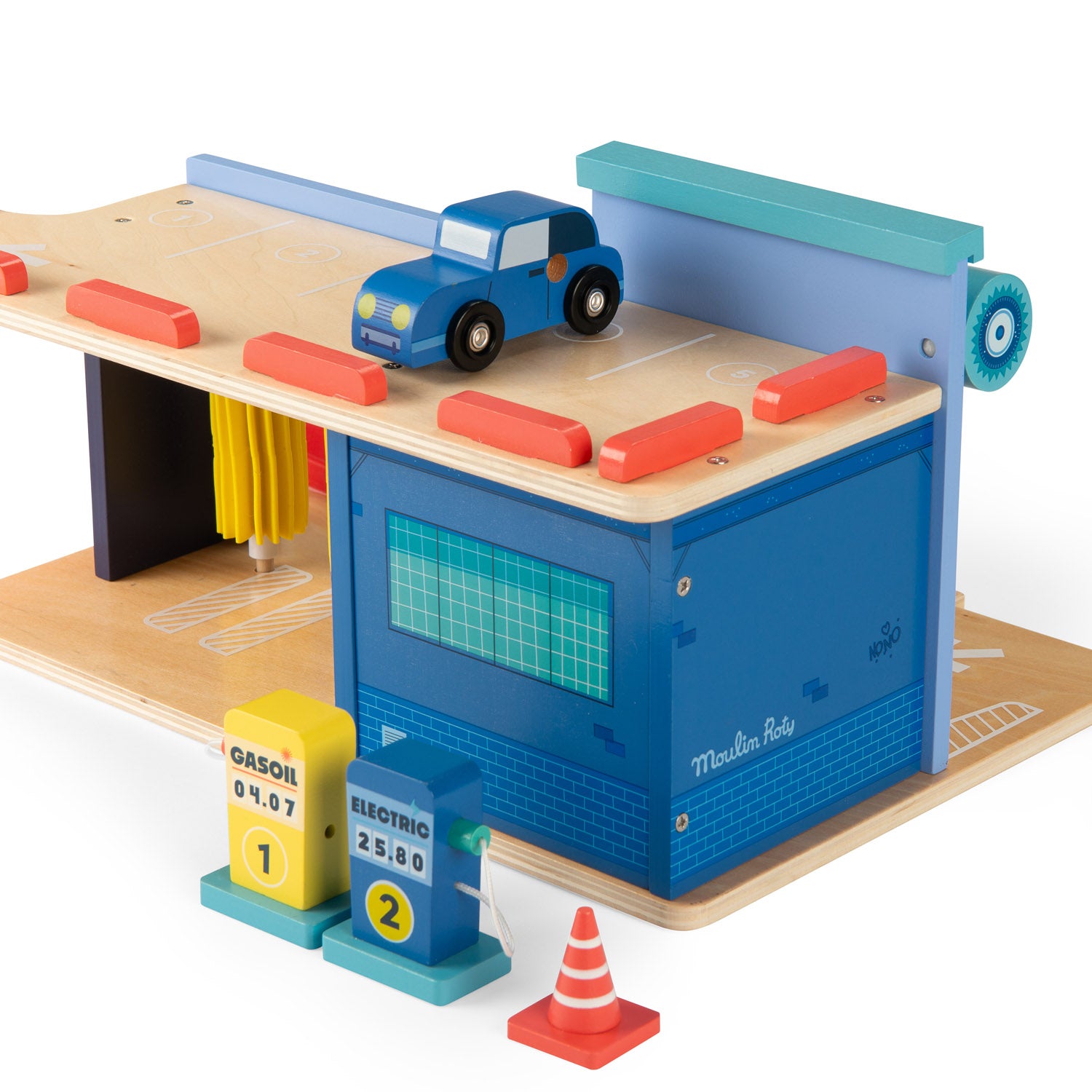 Wooden gas station