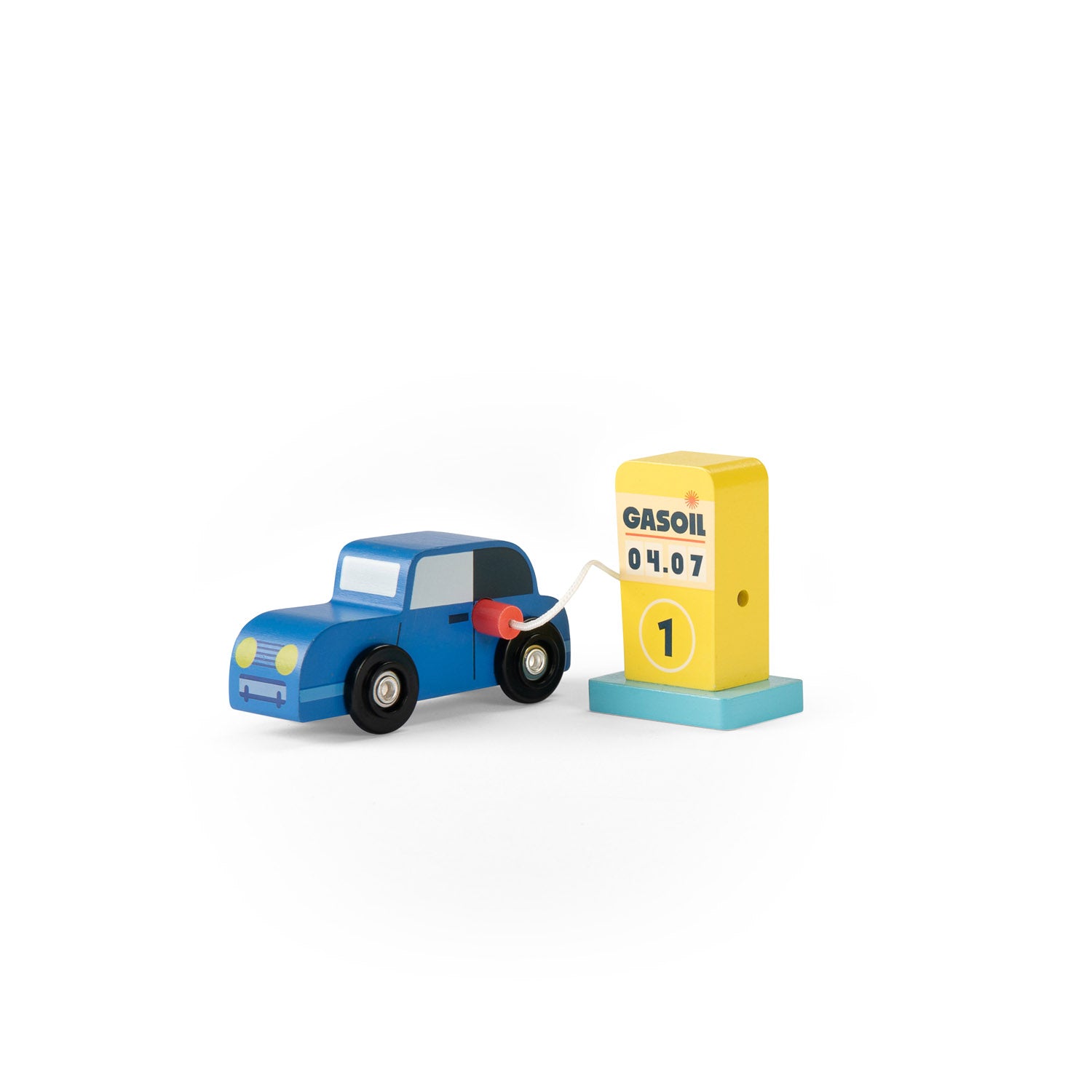 Wooden gas station