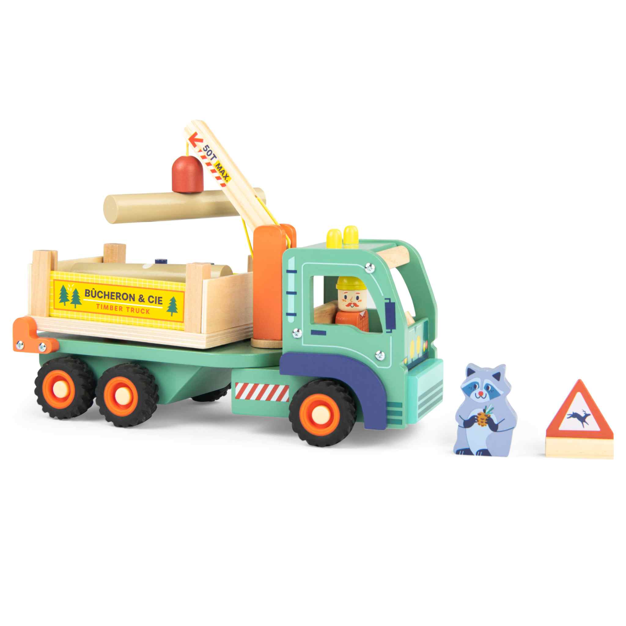 Forestry crane wooden truck