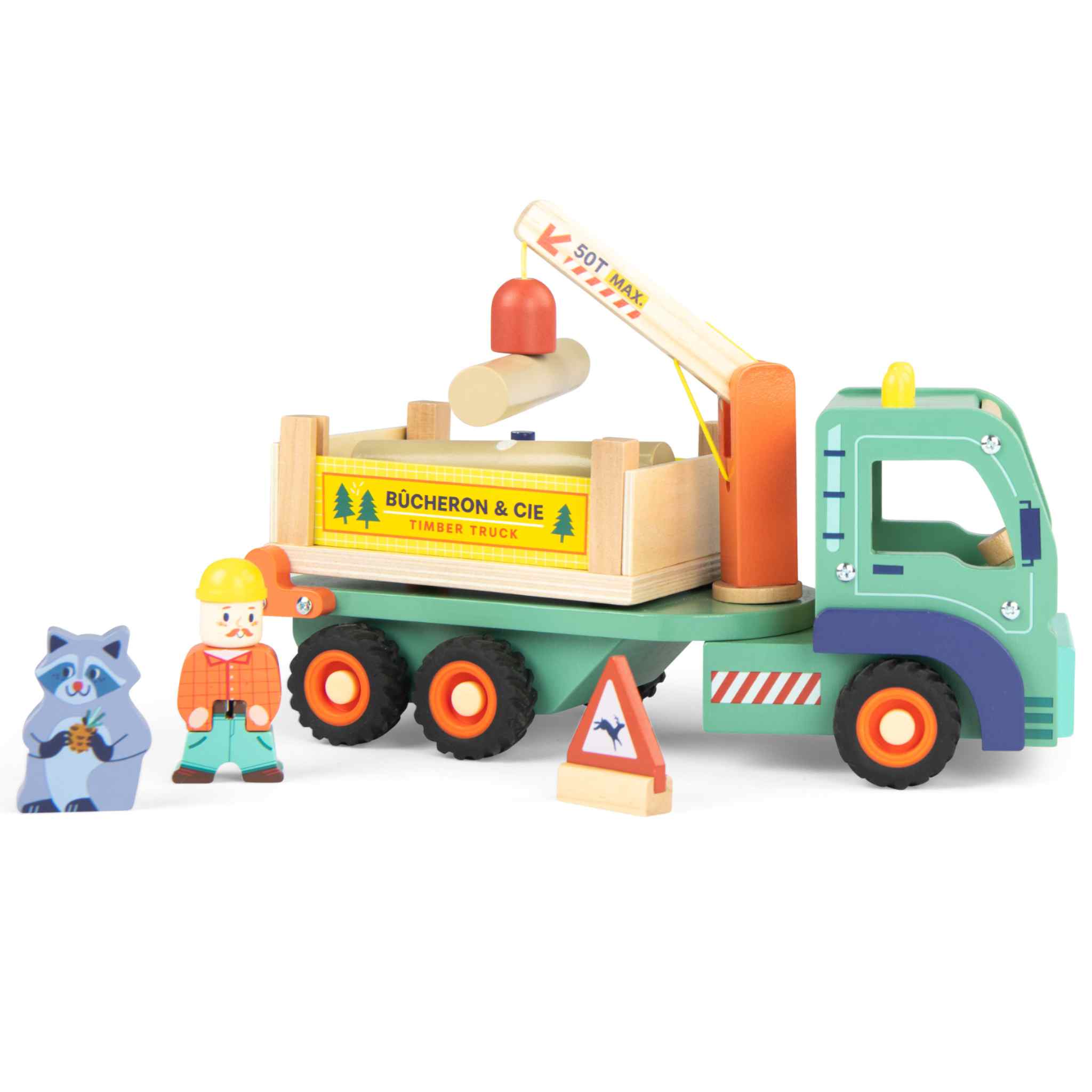 Forestry crane wooden truck