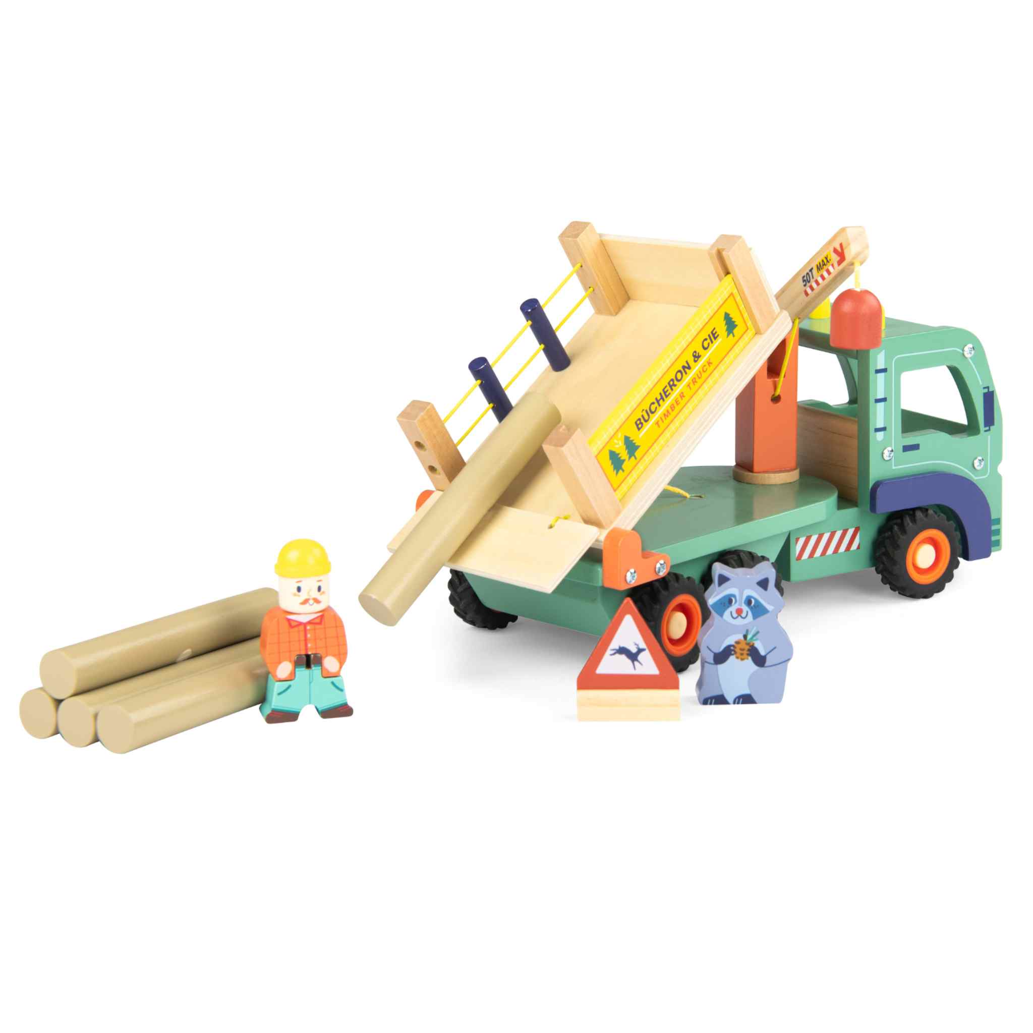 Forestry crane wooden truck