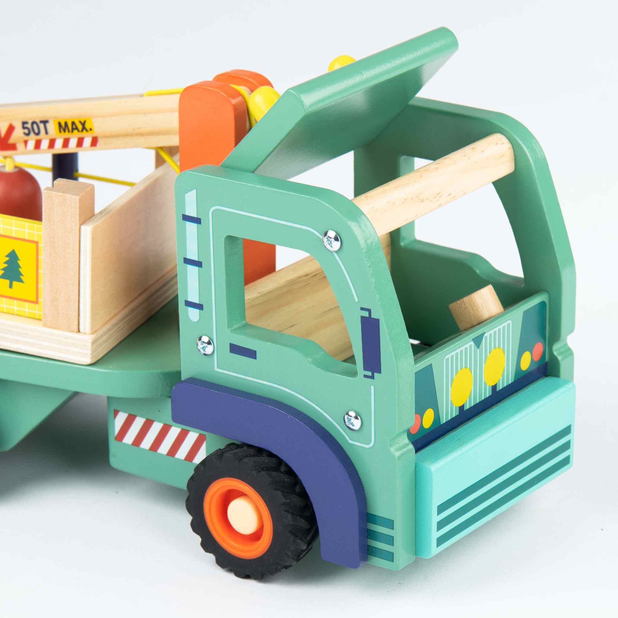 Forestry crane wooden truck