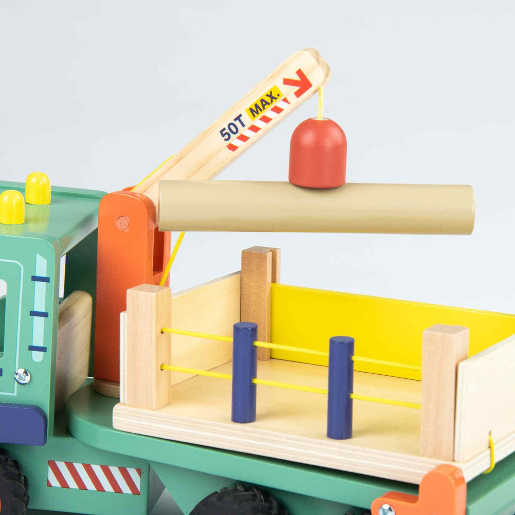 Forestry crane wooden truck