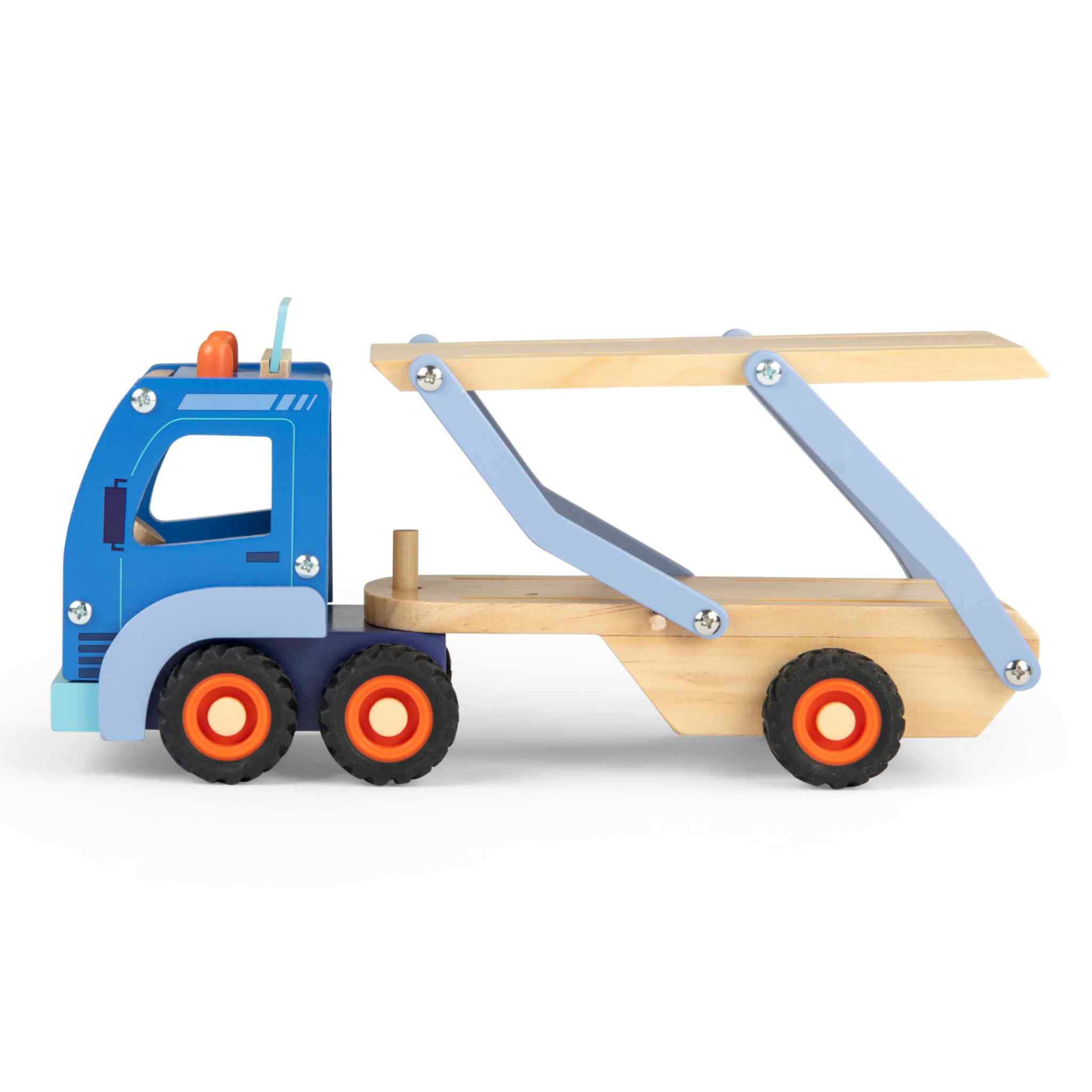 Wooden car transport truck