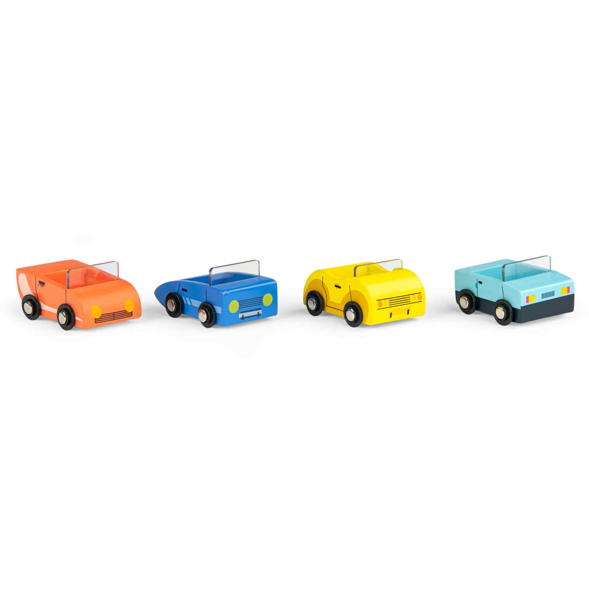 Wooden car transport truck