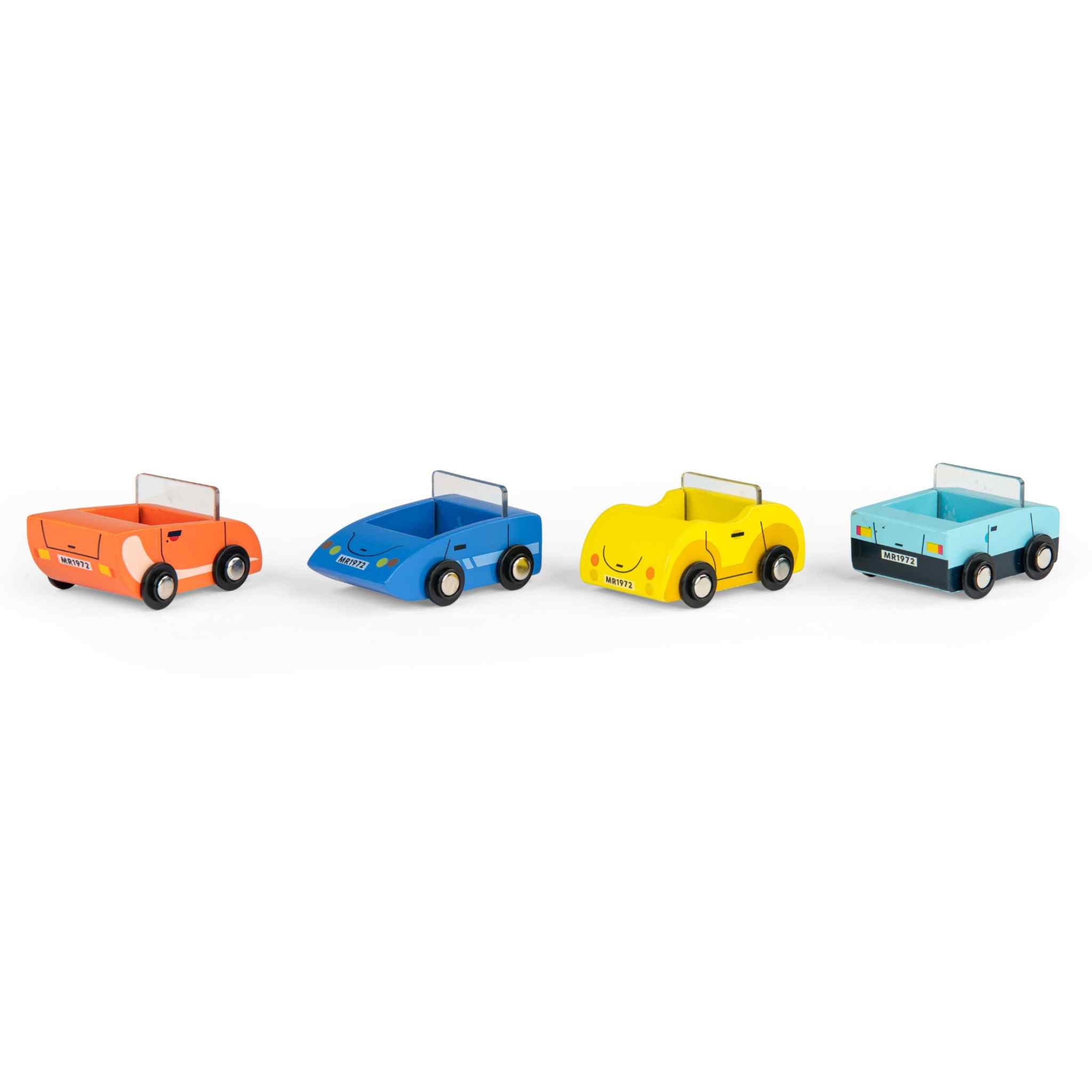Wooden car transport truck