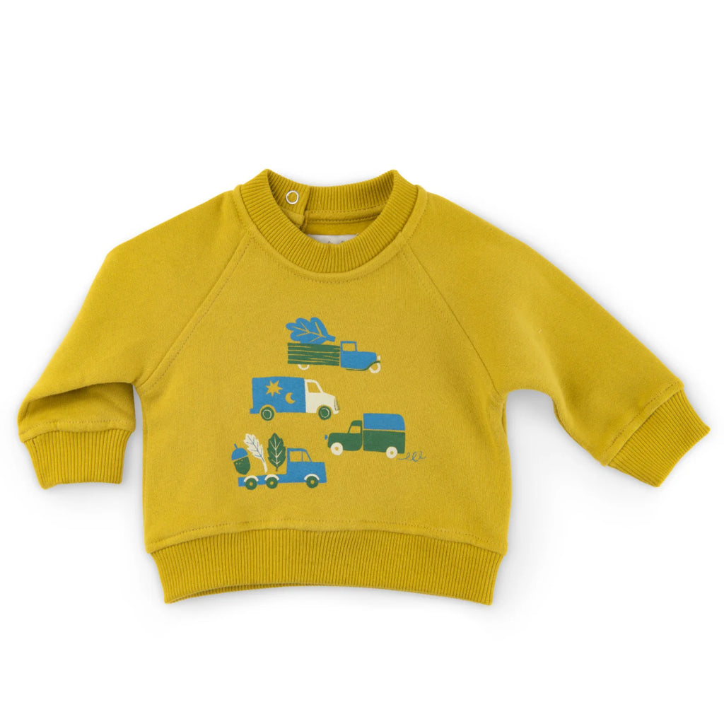 Sweat-shirt molleton imprimé camions, Otis