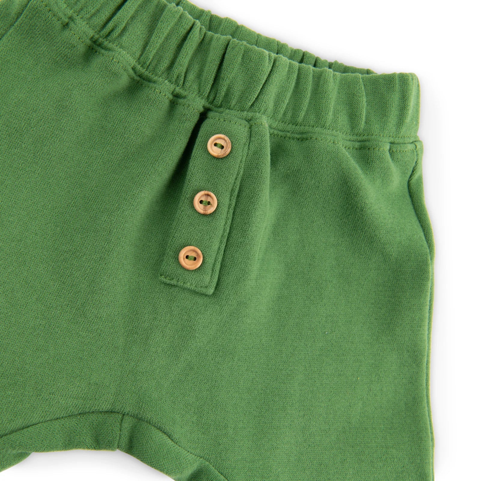 Pantaloni in cotone felpato effetto mano pesca verde, Octave