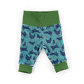 Blue bouclé velvet trousers with animal print, Oberon