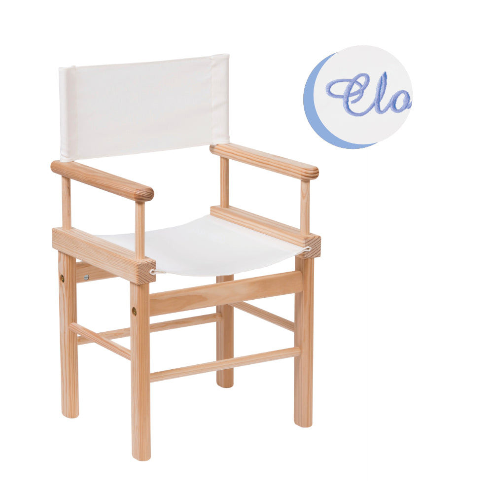 Moulin Roty | Sedia da regista personalizzabile, Naturale per bambini