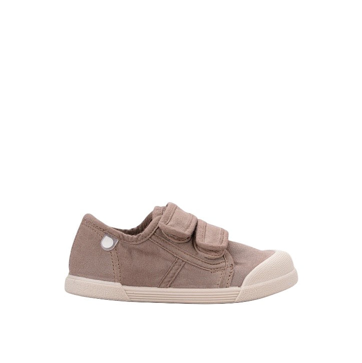Shoes in cotton canvas, Cacao
