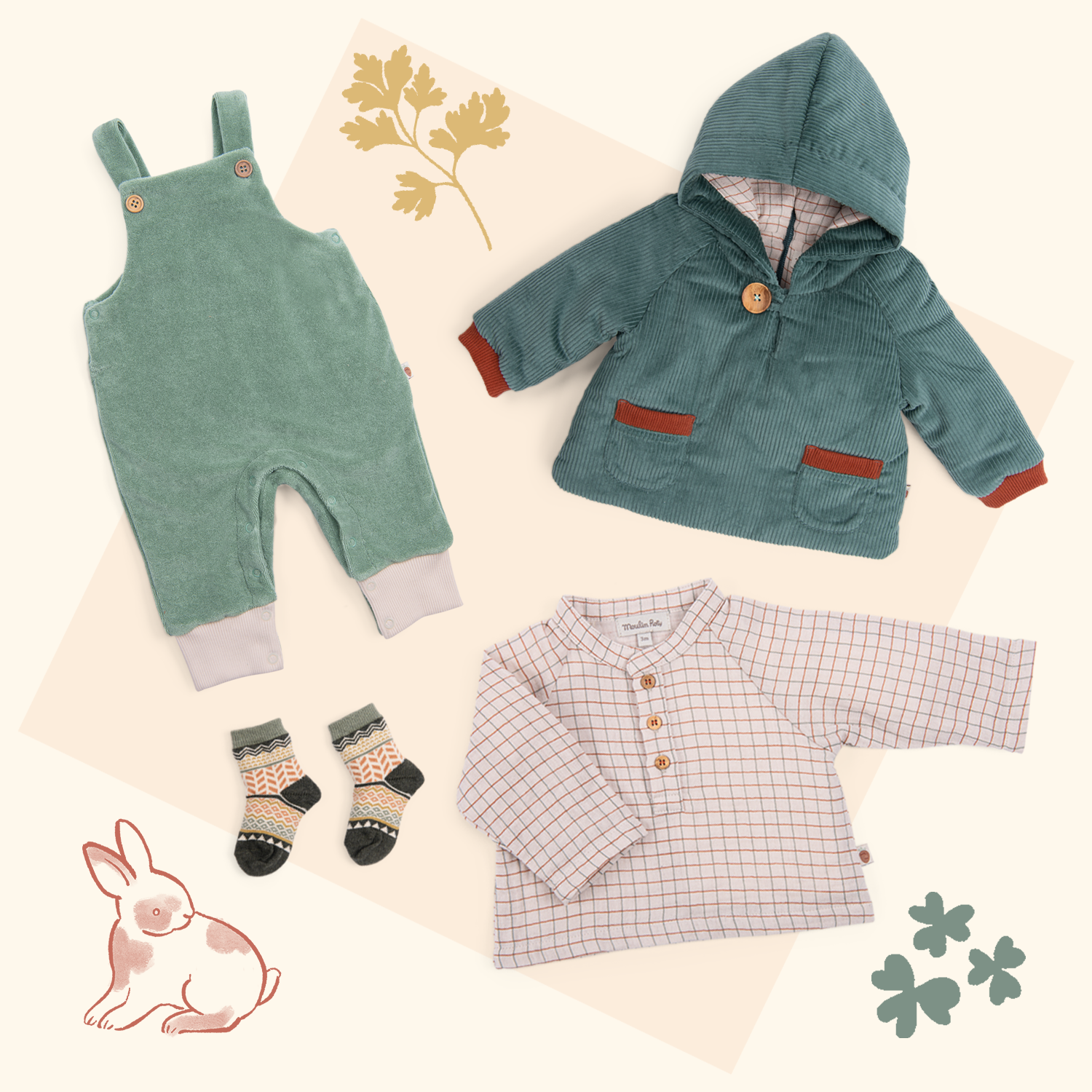 Green corduroy coat, Igor 